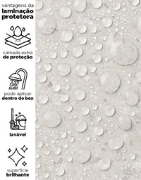 KIT DE 10 ROLOS - 1,00m x 50cm - Papel de Parede Adesivo Granilite Bege Claro