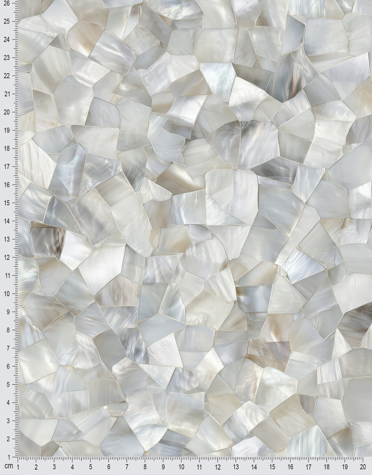 Papel de Parede Adesivo Mosaico Madrepérola