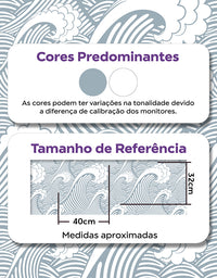 Papel de Parede Adesivo Grandes Ondas