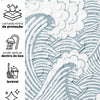 Papel de Parede Adesivo Grandes Ondas