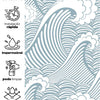 Papel de Parede Adesivo Grandes Ondas
