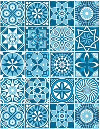 Papel de Parede Adesivo Azulejo Acqua