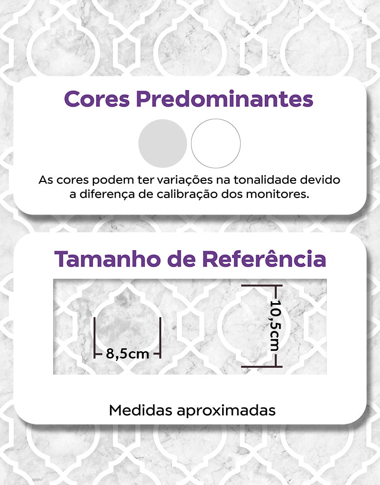 Papel de Parede Adesivo Azulejo Arabesco