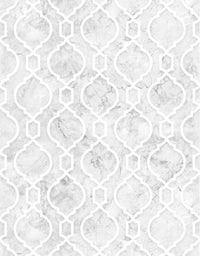 KIT DE 4 ROLOS - 1,50m x 50cm - Papel de Parede Adesivo Azulejo Arabesco