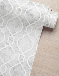 KIT DE 4 ROLOS - 1,50m x 50cm - Papel de Parede Adesivo Azulejo Arabesco