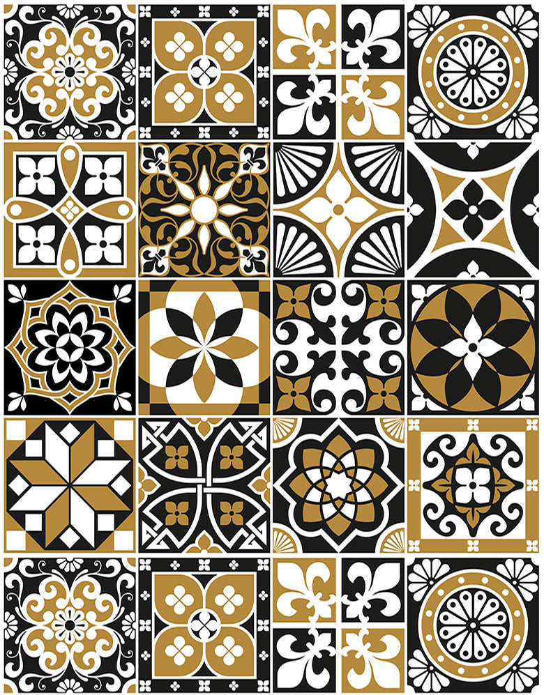 Papel de Parede Adesivo Azulejo Café