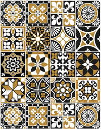 Papel de Parede Adesivo Azulejo Café