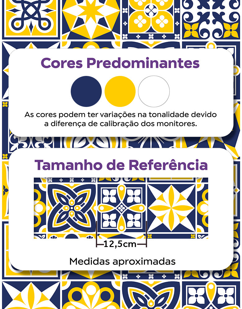 Papel de Parede Adesivo Azulejo Capri