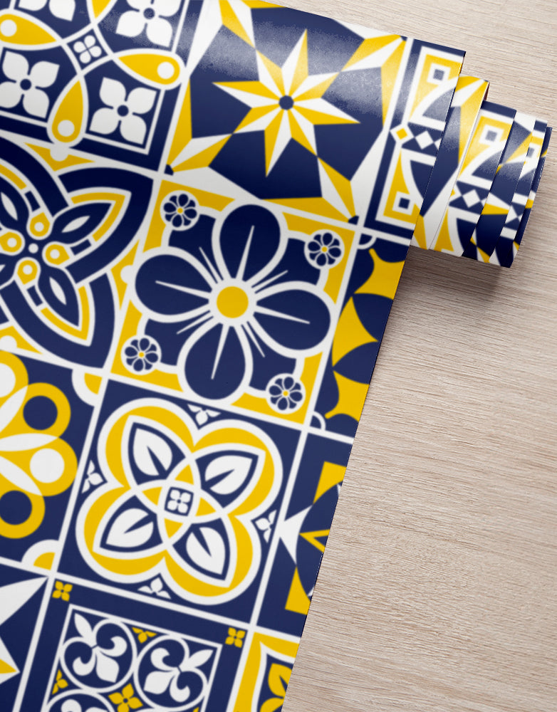 Papel de Parede Adesivo Azulejo Capri