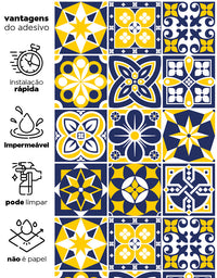 Papel de Parede Adesivo Azulejo Capri