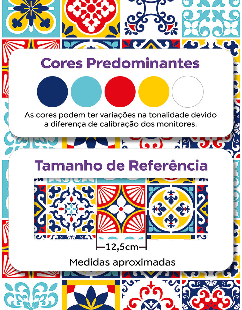 Papel de Parede Adesivo Azulejo Coimbra