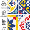 Papel de Parede Adesivo Azulejo Coimbra