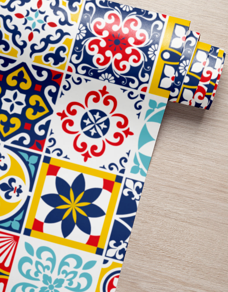 Papel de Parede Adesivo Azulejo Coimbra