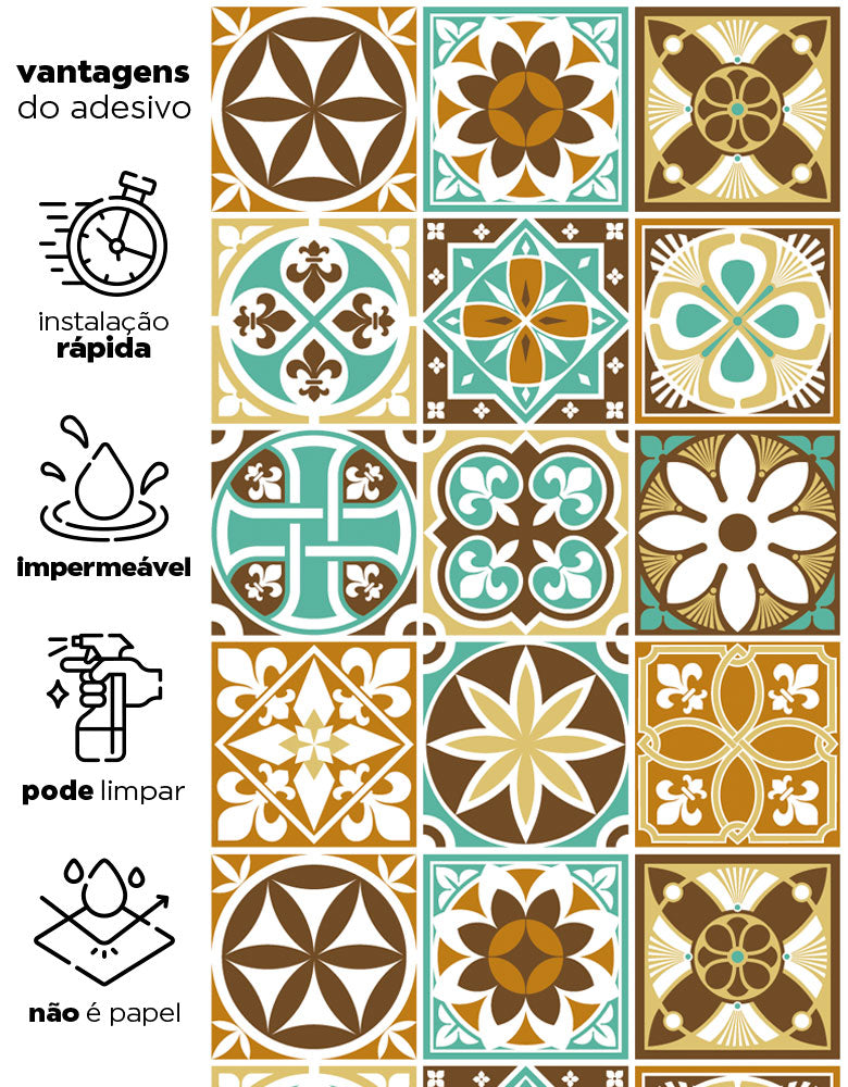 Kit 2 Uni. 3m X 50cm - Papel de Parede Adesivo Doce de Leite