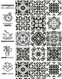 Papel de Parede Adesivo Azulejo Elegance