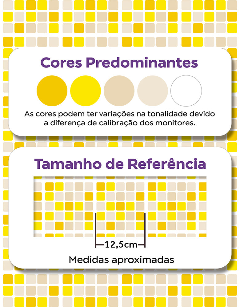 Papel de Parede Pastilha Amarela