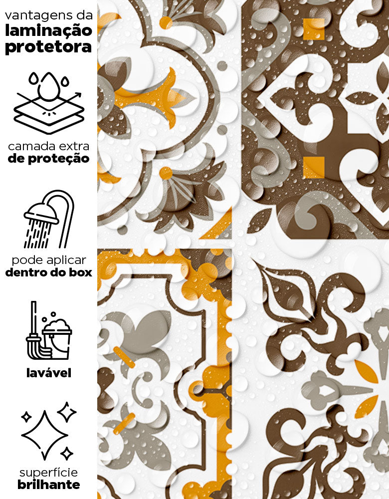 Papel de Parede Adesivo Azulejo Madri