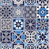 Papel de Parede Adesivo Azulejo Marine
