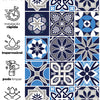 Papel de Parede Adesivo Azulejo Marine