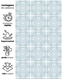 Papel de Parede Adesivo Azulejo Matte