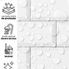 KIT DE 7 ROLOS - 1,50m x 50cm - Papel de Parede Tijolinho Metro White