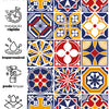 Papel de Parede Adesivo Azulejo Mônaco