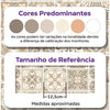 KIT DE 2 ROLOS - 3,00m x 50cm - Papel de Parede Adesivo Azulejo Nude