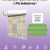 KIT DE 2 ROLOS - 3,00m x 50cm - Papel de Parede Adesivo Azulejo Nude