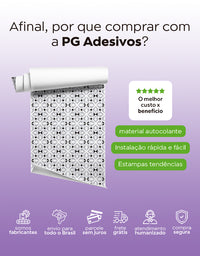 Papel de Parede Adesivo Azulejo Paris