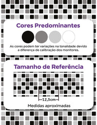 Papel de Parede Adesivo Pastilhas Pretas