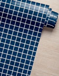 Papel de Parede Adesivo Pastilhas Azul Marinho