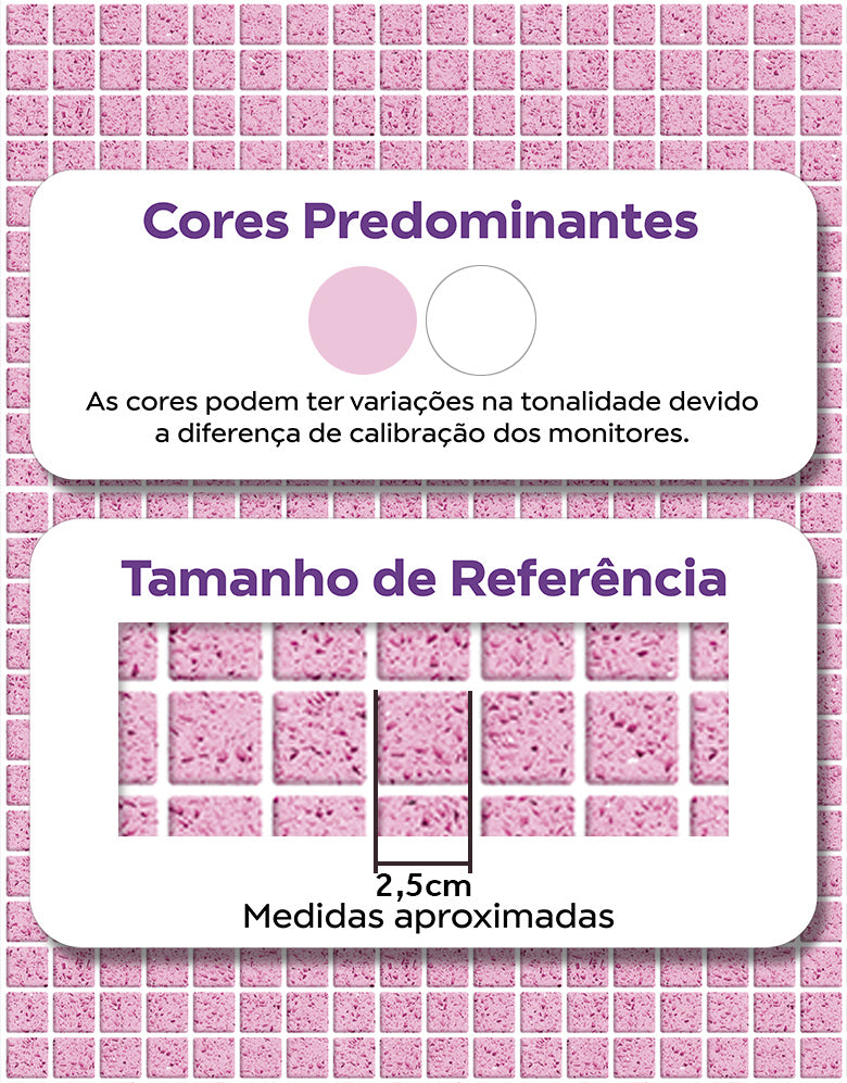 Papel de Parede Adesivo Pastilhas Camélia