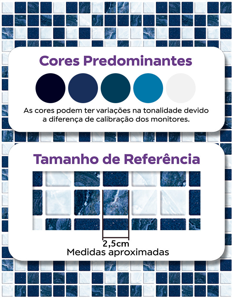 Papel de Parede Adesivo Pastilhas Classic