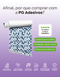 Papel de Parede Adesivo Pastilhas Classic Light