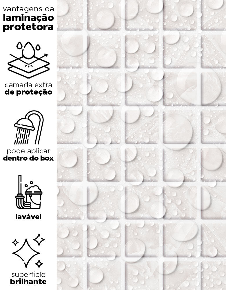 Papel de Parede Pastilhas Clean