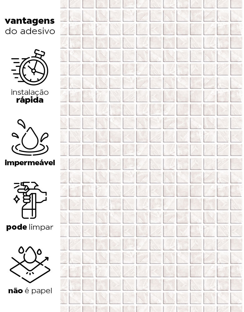 Papel de Parede Pastilhas Clean