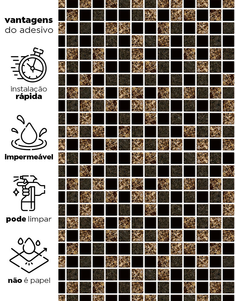 Papel de Parede Adesivo Pastilhas Magic