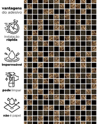 Papel de Parede Adesivo Pastilhas Magic