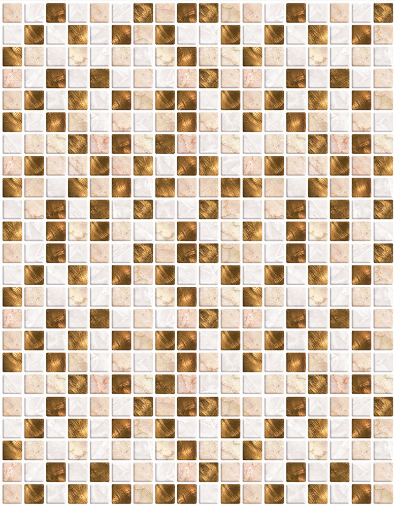 Papel de Parede Adesivo Pastilhas Oro Luxury