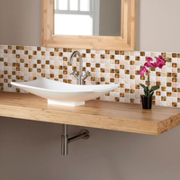 Papel de Parede Adesivo Pastilhas Oro Luxury