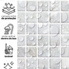 KIT DE 2 ROLOS - 2,50m x 50cm - Papel de Parede Adesivo Pastilhas Perolas