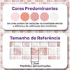 KIT DE 2 ROLOS - 2,50m x 50cm - Papel de Parede Pastilhas Quartzo