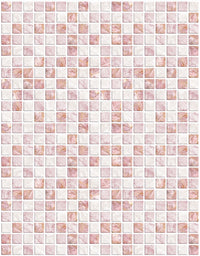 KIT DE 2 ROLOS - 2,50m x 50cm - Papel de Parede Pastilhas Quartzo