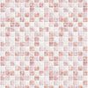 KIT DE 2 ROLOS - 2,50m x 50cm - Papel de Parede Pastilhas Quartzo