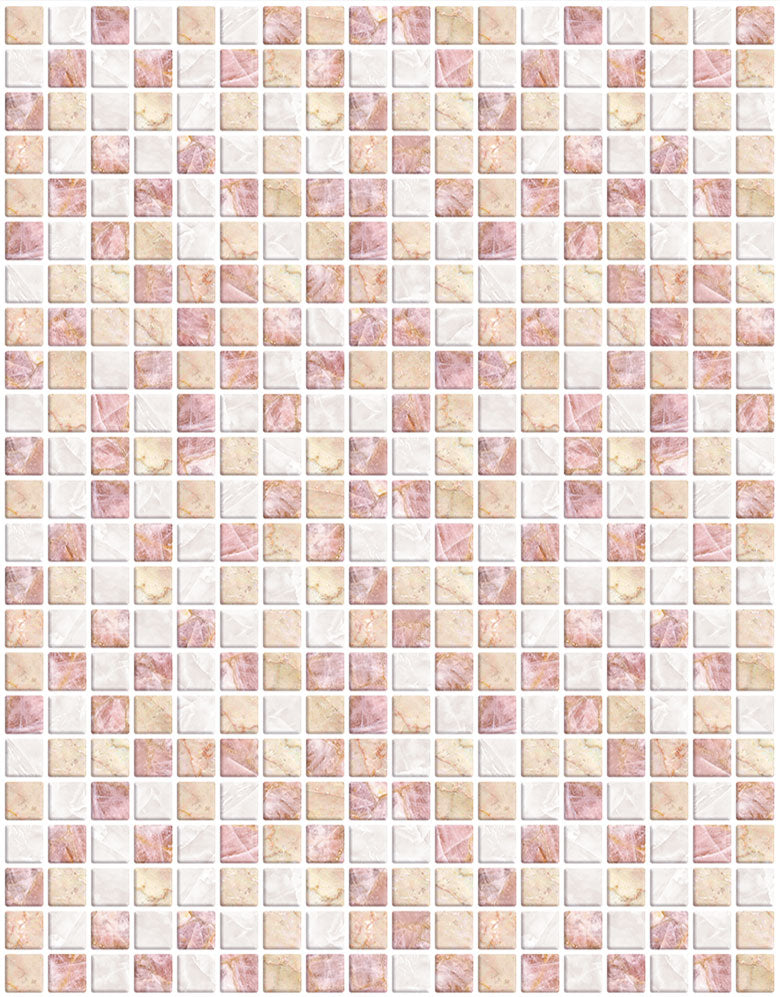 Papel de Parede Adesivo Pastilhas Rose Gold