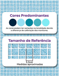Papel de Parede Adesivo Pastilhas Sky
