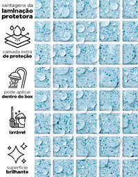 Papel de Parede Adesivo Pastilhas Sky