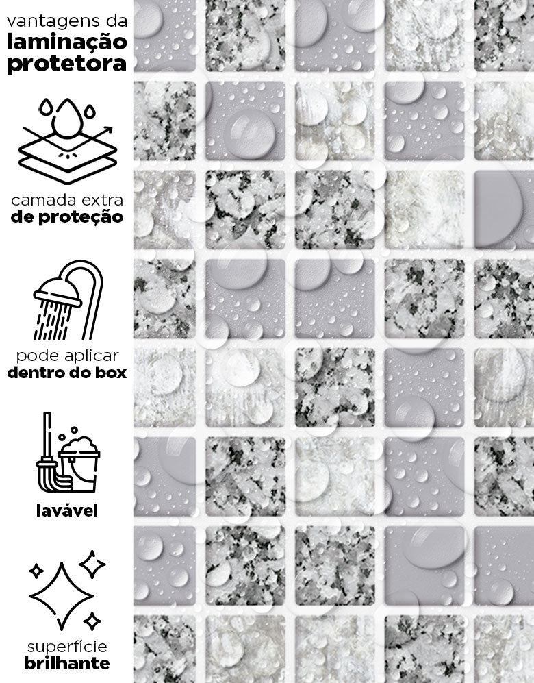 Papel de Parede Adesivo Pastilhas Soft