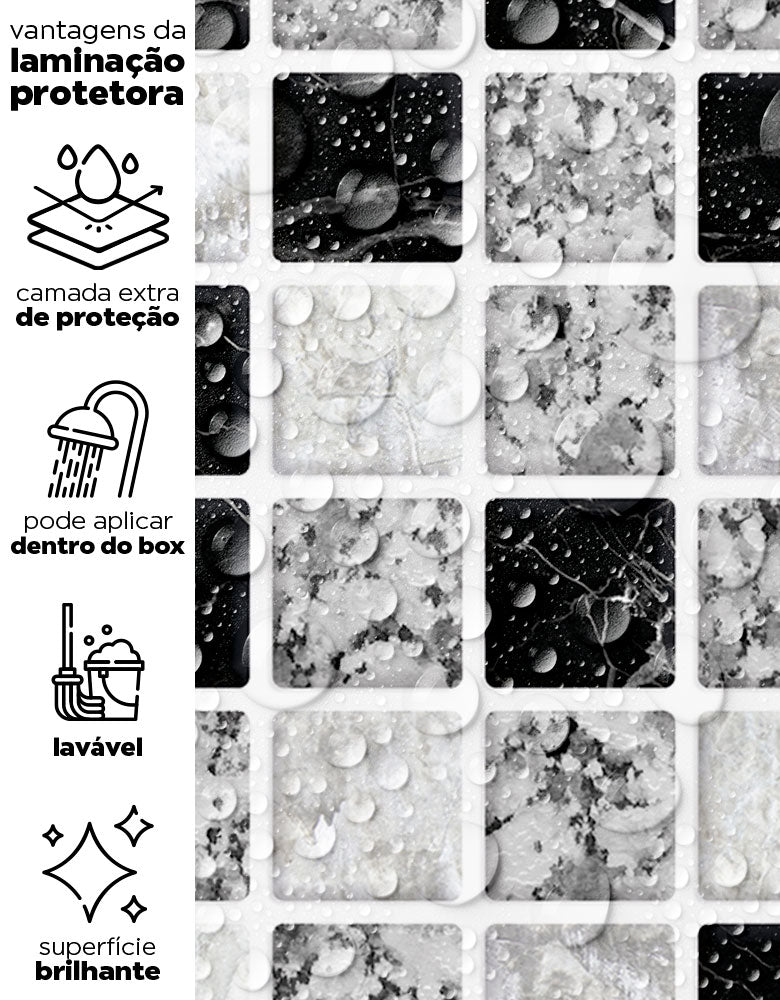 Papel de Parede Adesivo Pastilhas Stylus