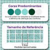 Papel de Parede Adesivo Pastilhas Turquesas
